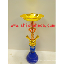 Nouveau Design Top Qualité En Gros En Alliage de Zinc Nargile Fumer Pipe Shisha Narguilé